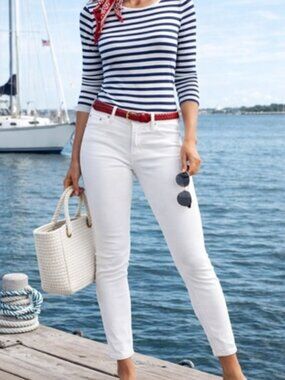 VINEYARD VINES Women’s High Rise Skinny White Jeans 29